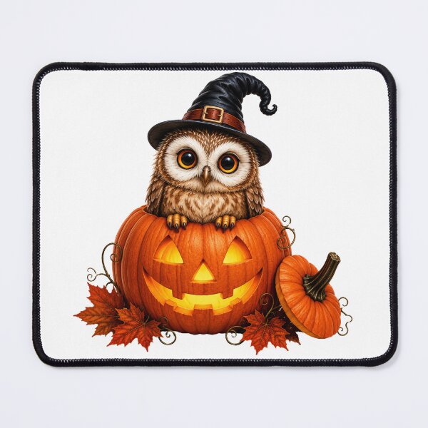 Item preview, Cute Owl in Halloween Pumpkin designed and sold by LovePrintArt.
