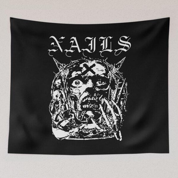 Item preview, White Silhouette Grindcore And Typography designed and sold by billiasbros.