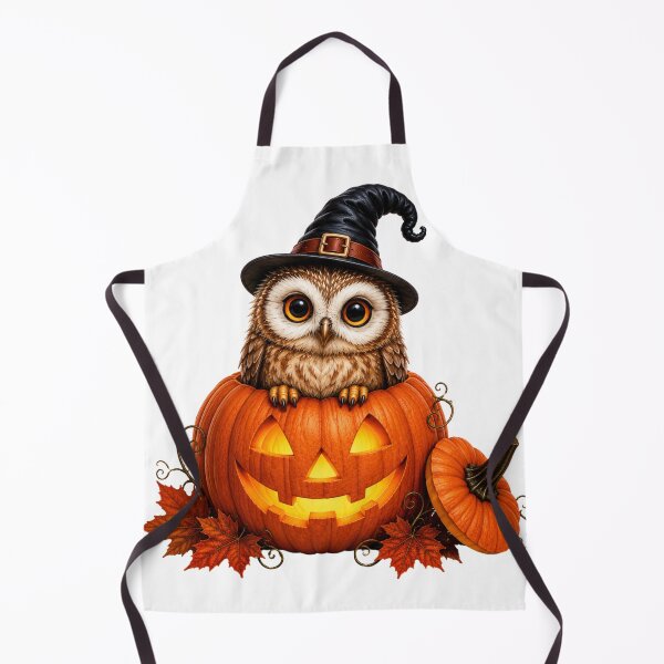 Item preview, Cute Owl in Halloween Pumpkin designed and sold by LovePrintArt.