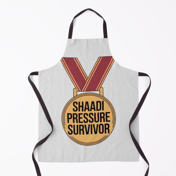 Item preview, Shaadi Pressure Survivor – Funny Desi Marriage Humor Design designed and sold by Swati Art Shop.