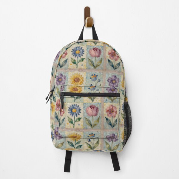 Item preview, Bright Whimsical Flower Quilt designed and sold by TheMadTeaParty.