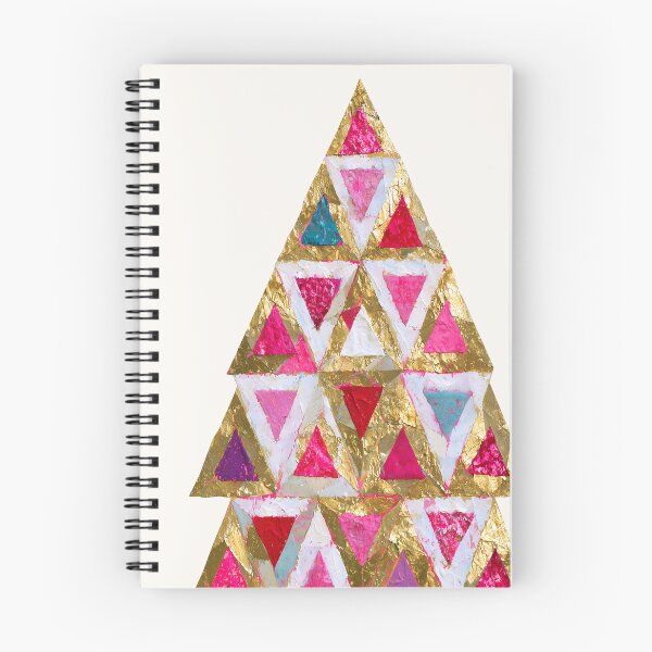 Item preview, Abstract Gold and Pink Textured Christmas Tree designed and sold by colorful-white.