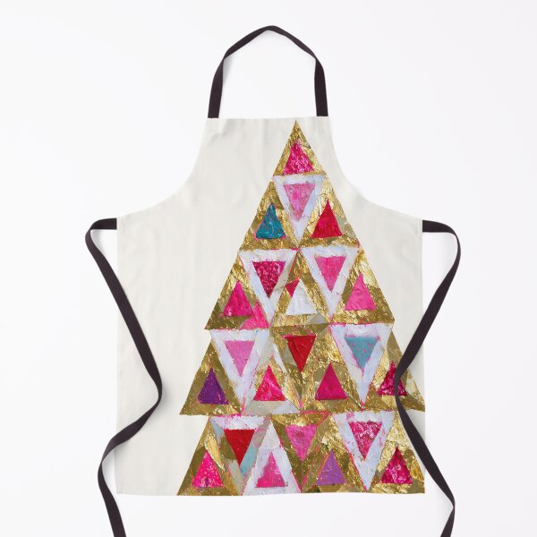 Item preview, Abstract Gold and Pink Textured Christmas Tree designed and sold by colorful-white.