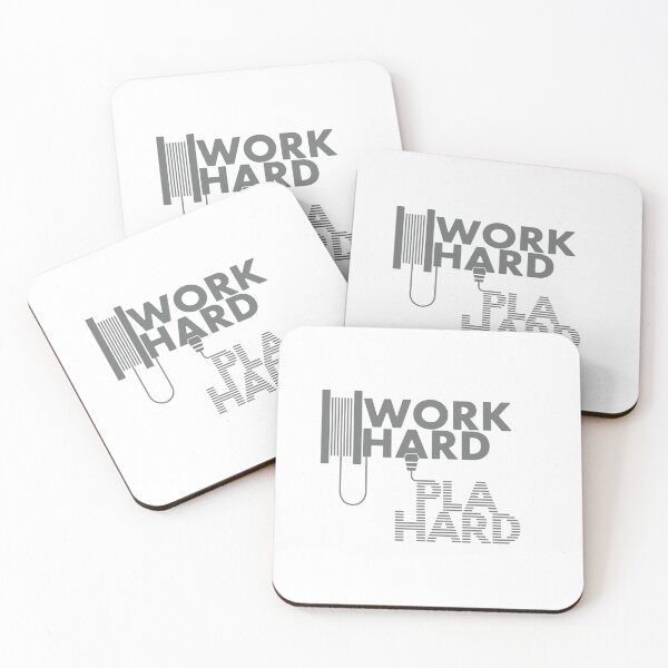 Item preview, Work Hard - P.L.A. Hard | Engineering & Maker Humour designed and sold by cperrydesign.