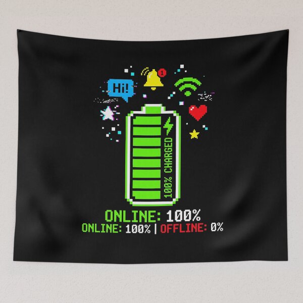 Item preview, Pixel Art Battery Tech Humor Gamer Life designed and sold by SplashTastic.