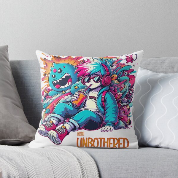 Item preview, Unbothered Chill Anime Boy Streetwear designed and sold by Sumikaze-Ren.