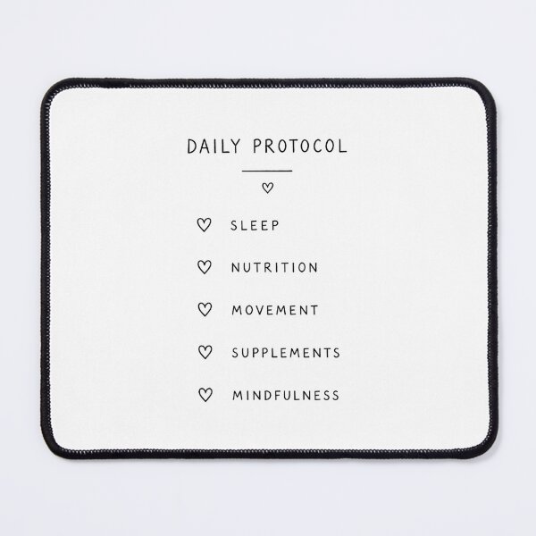 Item preview, Biohacking Daily Protocol Checklist | Wellness Routine Printable | Minimalist Self-Care & Healthy Habits Design designed and sold by Ramona-Gliga.
