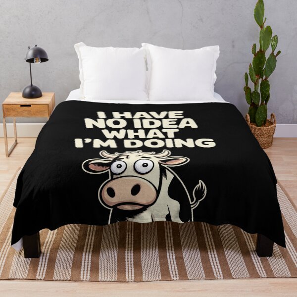 Item preview, I Have No Idea What I'm Doing Funny Cow Gift designed and sold by Say It With Ink.