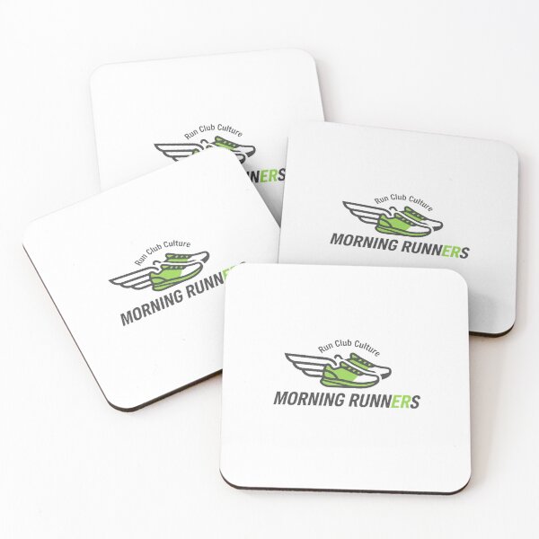 Item preview, Morning Runners Run Club Culture Minimalist Winged Sneakers Logo designed and sold by Ahmed Nedji.