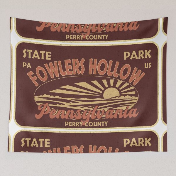 Item preview, Fowlers Hollow State Park, Perry County, Pennsylvania, badge design designed and sold by Wanderful-roads.