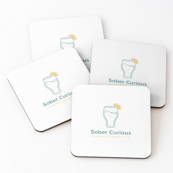 Item preview, Clear Mind Bright Life Sober Curious Minimalist Sparkling Water Logo designed and sold by Ahmed Nedji.