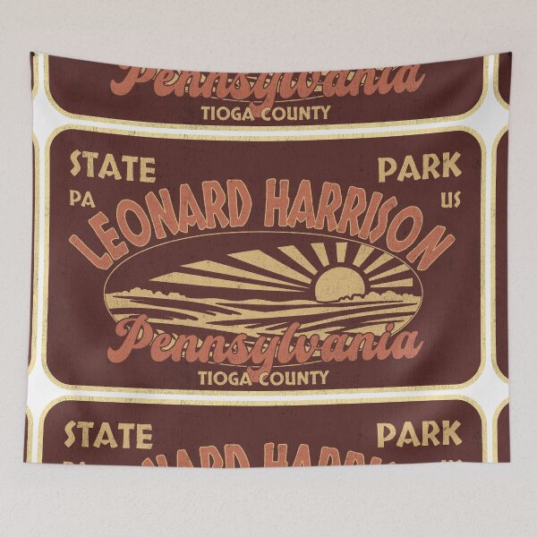 Item preview, Leonard Harrison State Park, Tioga County, Pennsylvania, badge design designed and sold by Wanderful-roads.