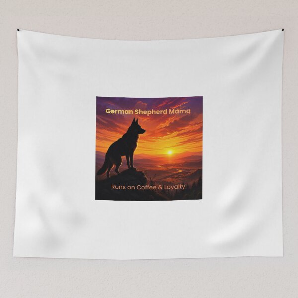 Item preview, German Shepherd Mama German Shepherd Mama Sunset Silhouette | Coffee & Loyalty Gift designed and sold by DogMomGifts .