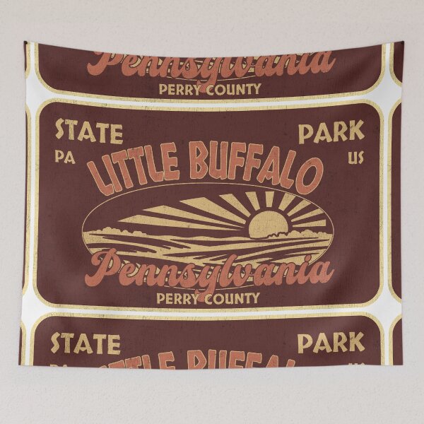 Item preview, Little Buffalo State Park, Perry County, Pennsylvania, badge design designed and sold by Wanderful-roads.