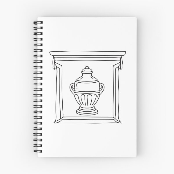 Item preview, An urn positioned centrally within a framed alcove designed and sold by rasagamastore.
