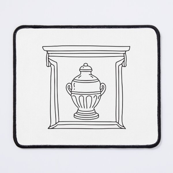 Item preview, An urn positioned centrally within a framed alcove designed and sold by rasagamastore.