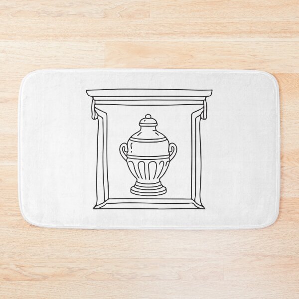 Item preview, An urn positioned centrally within a framed alcove designed and sold by rasagamastore.