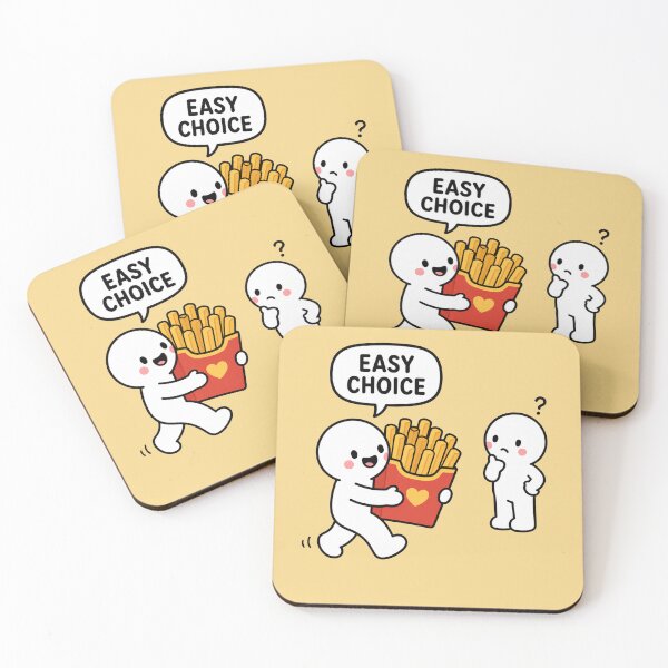 Item preview, Easy Choice French Fries Meme designed and sold by MonkiFlipp.