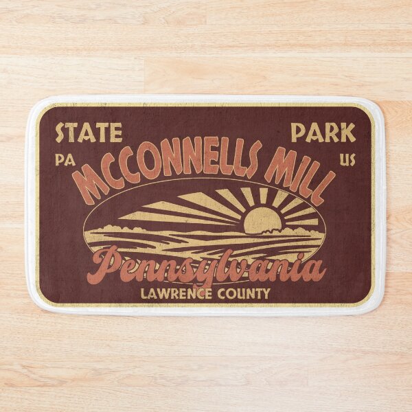 Item preview, McConnells Mill State Park, Lawrence County, Pennsylvania, badge design designed and sold by Wanderful-roads.
