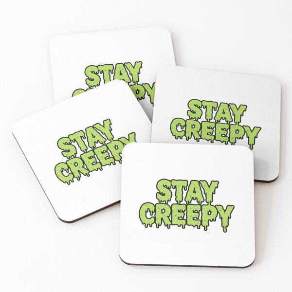Item preview, Stay Creepy Horror Typography Retro Pulp Drippy Slime Logo designed and sold by Ahmed Nedji.