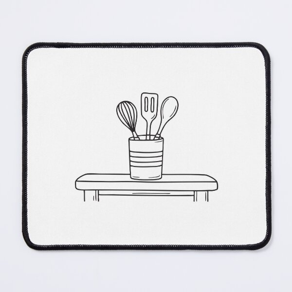 Item preview, A ceramic container for utensils sitting on the kitchen island designed and sold by rasagamastore.