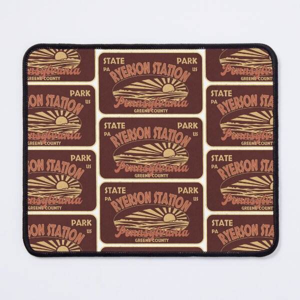 Item preview, Ryerson Station State Park, Greene County, Pennsylvania, badge design designed and sold by Wanderful-roads.