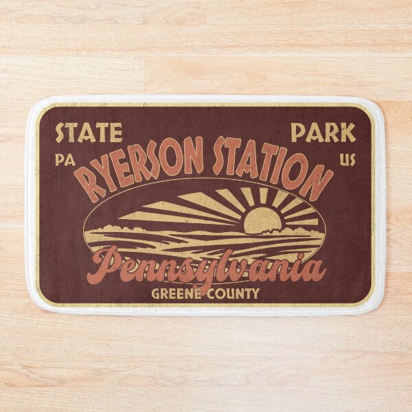 Item preview, Ryerson Station State Park, Greene County, Pennsylvania, badge design designed and sold by Wanderful-roads.