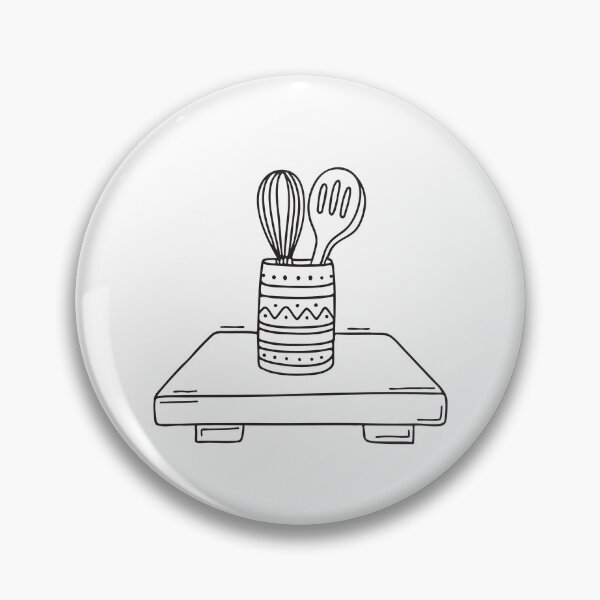 Item preview, A ceramic holder filled with utensils on a central kitchen island designed and sold by rasagamastore.