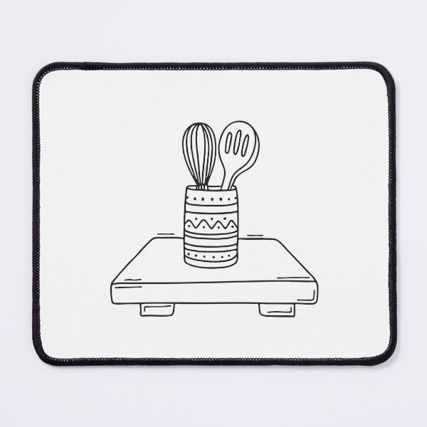 Item preview, A ceramic holder filled with utensils on a central kitchen island designed and sold by rasagamastore.