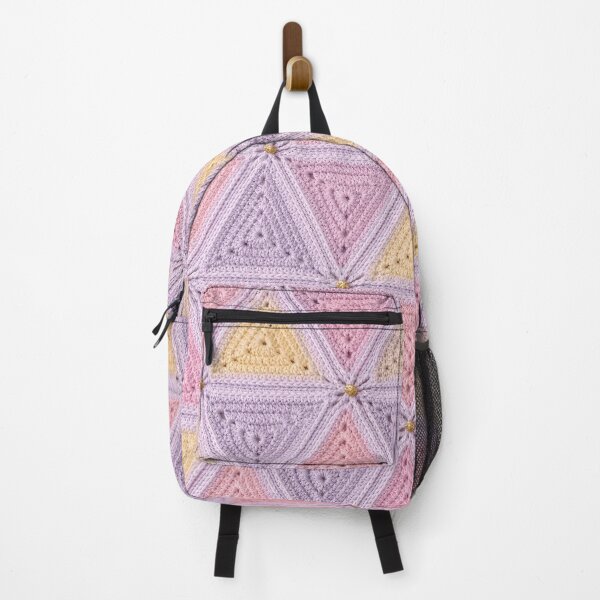 Item preview, Pastel Triangle Crochet Pattern Pink Lavender Peach designed and sold by LuisWorks.