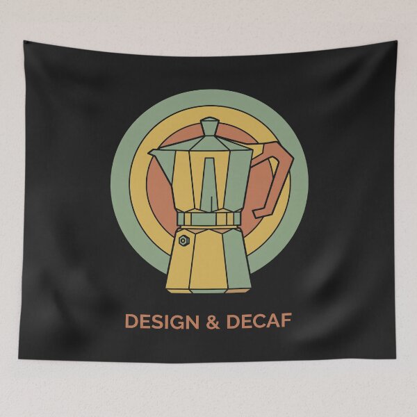 Item preview, Moka Pot Retro Coffee Decaf Lifestyle designed and sold by SplashTastic.