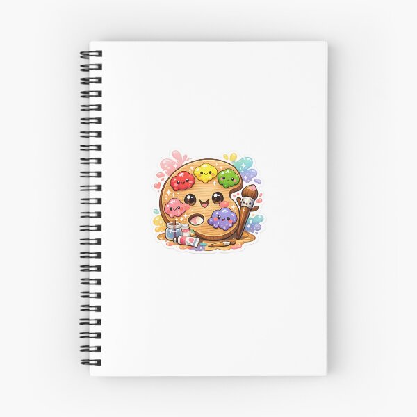 Artikelvorschau, Künstlerpaletten-Aufkleber, Kawaii-Kunststudio-Ästhetik für Maler und kreative Künstler entworfen und verkauft von CutePrintCorner.