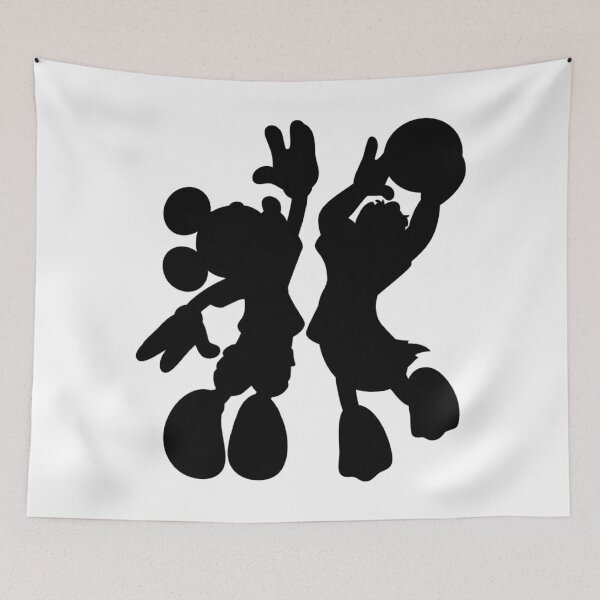 Item preview, Mickey Mouse Silhouette Basketball Sports Fan designed and sold by Magico Paco.