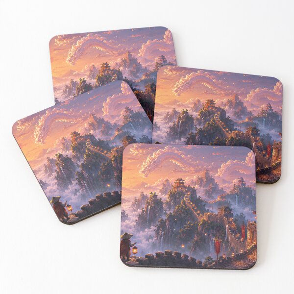 Item preview, Great Wall of China and Cloud Dragon designed and sold by pixelpopplanet.