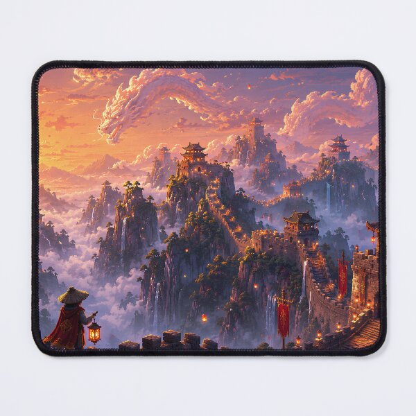 Item preview, Great Wall of China and Cloud Dragon designed and sold by pixelpopplanet.