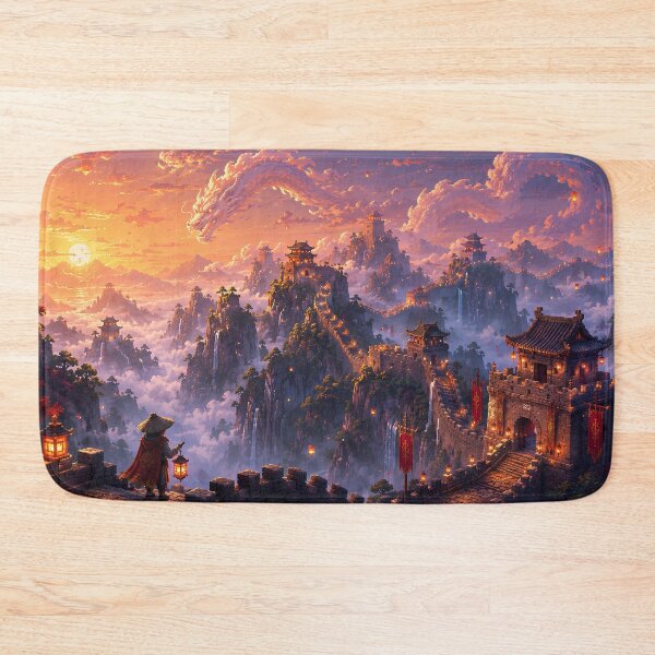 Item preview, Great Wall of China and Cloud Dragon designed and sold by pixelpopplanet.