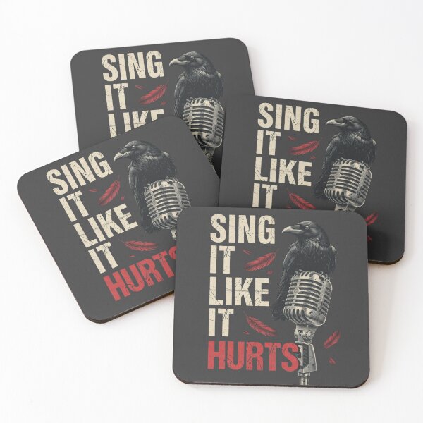 Item preview, Sing It Like It Hurts Black Crow Microphone Vintage Grunge Rock designed and sold by CF_VintageDesign.