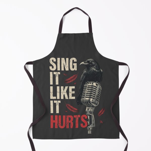 Item preview, Sing It Like It Hurts Black Crow Microphone Vintage Grunge Rock designed and sold by CF_VintageDesign.