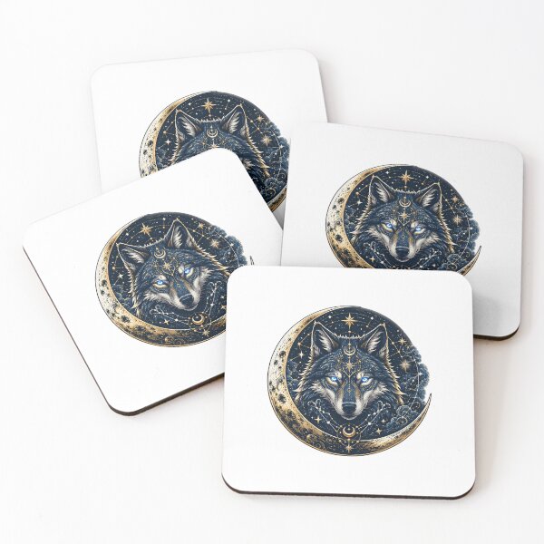Item preview, Celestial woolf Moon designed and sold by BUDH STYLE.
