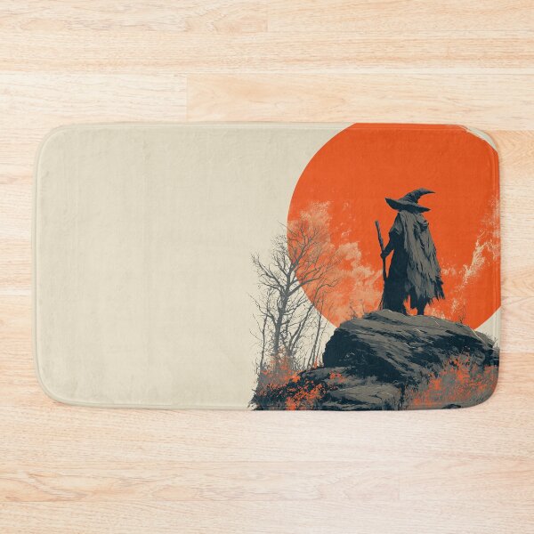 Item preview, Wandering Wizard Silhouette Against a Red Sun designed and sold by colorful-white.