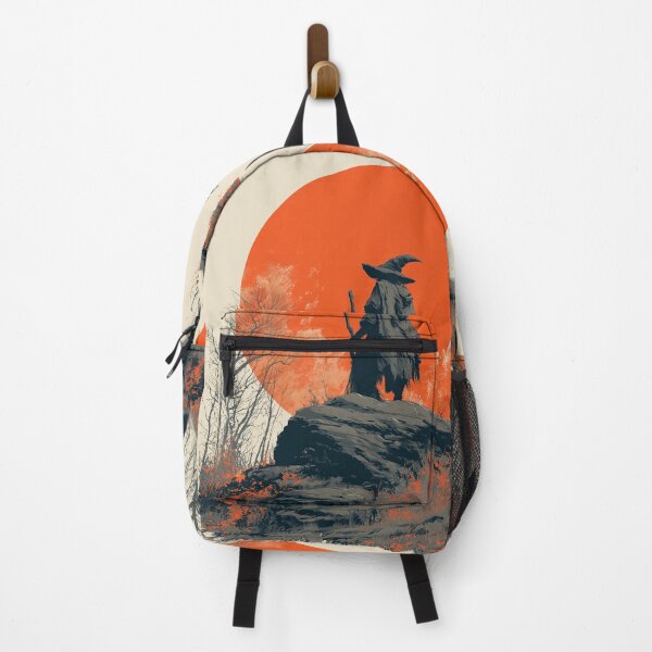 Item preview, Wandering Wizard Silhouette Against a Red Sun designed and sold by colorful-white.