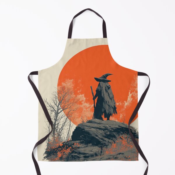 Item preview, Wandering Wizard Silhouette Against a Red Sun designed and sold by colorful-white.