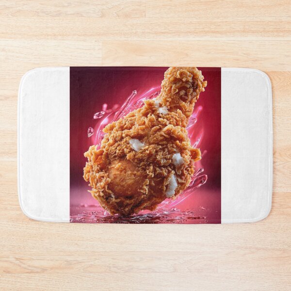 Item preview, Golden Crispy Fried Chicken Drumstick | Crunchy Food Art | Crispy Comfort Food Illustration designed and sold by Grafititee.