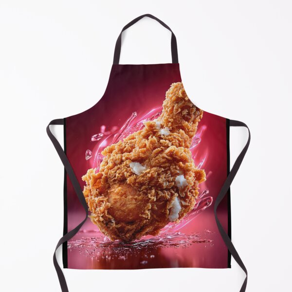 Item preview, Golden Crispy Fried Chicken Drumstick | Crunchy Food Art | Crispy Comfort Food Illustration designed and sold by Grafititee.