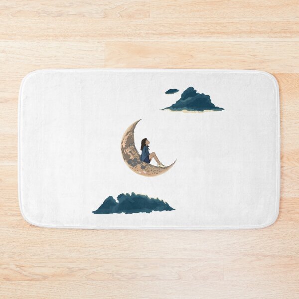 Item preview, Late Night Thoughts | Moon Dreamer Aesthetic Illustration designed and sold by ByAnaCarvajal.