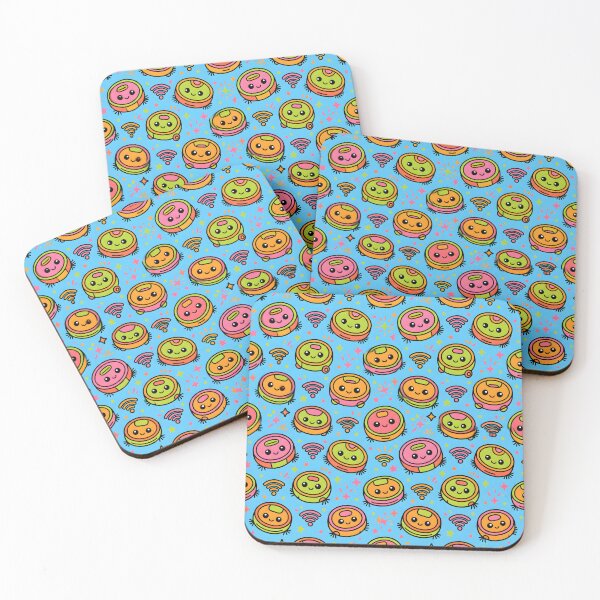 Item preview, Cute Robot Vacuum Smart Home Tech Seamless Pattern designed and sold by SplashTastic.