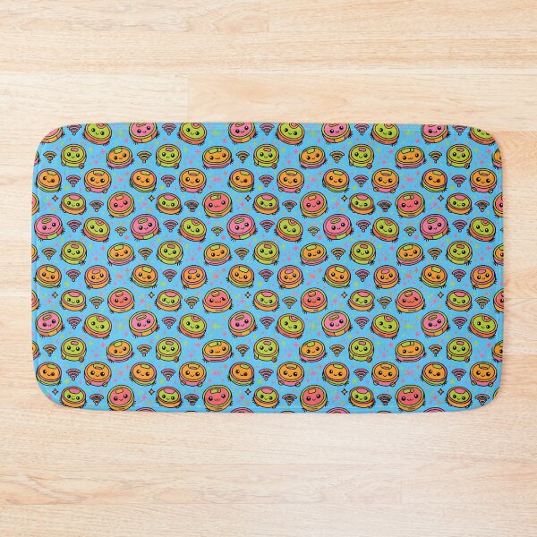 Item preview, Cute Robot Vacuum Smart Home Tech Seamless Pattern designed and sold by SplashTastic.