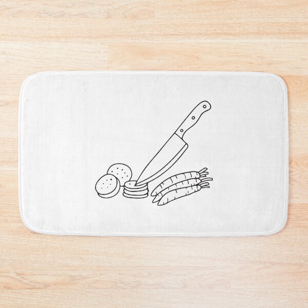 Item preview, Vegetables with their peels lying beside a kitchen knife designed and sold by rasagamastore.