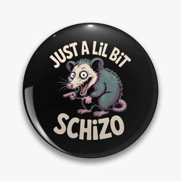 Item preview, Just a Lil Bit Schizo Funny Sarcastic Opossum Gift designed and sold by Say It With Ink.