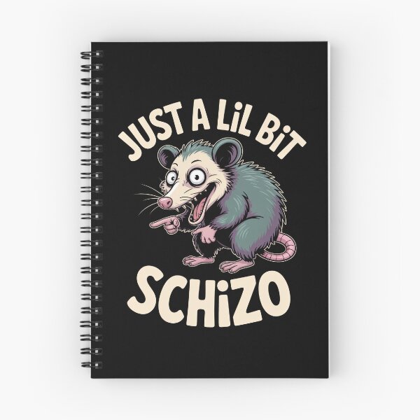 Item preview, Just a Lil Bit Schizo Funny Sarcastic Opossum Gift designed and sold by Say It With Ink.